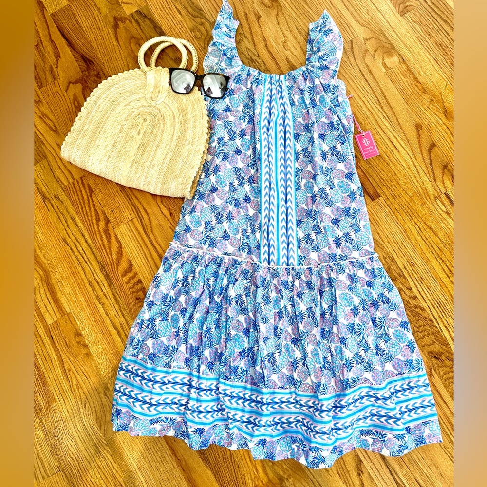 NWT Simply Southern pineapple print dress size small